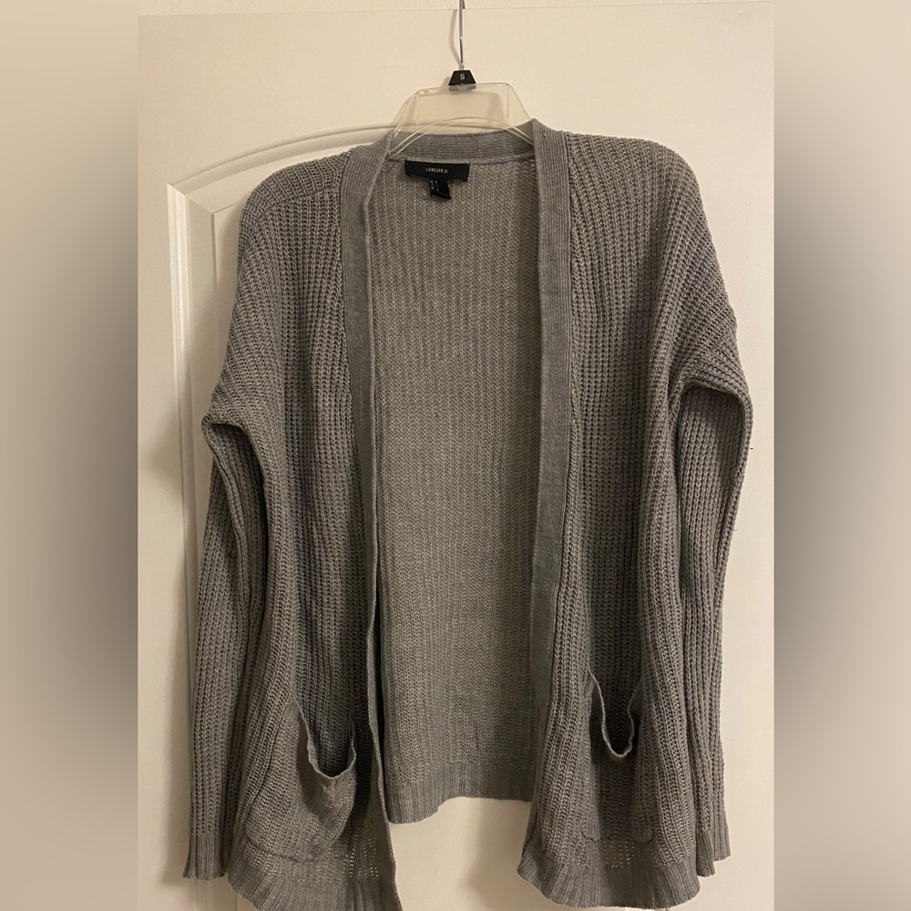 F21 open cardigan
